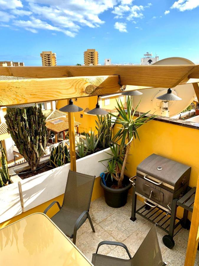 Lux Lovely 3 Bedroom Duplex With Solarium In Centre Of Playa Las Americas Arona  Kültér fotó